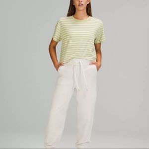 NWOT Lululemon All Yours Short Sleeve Striped Shirt